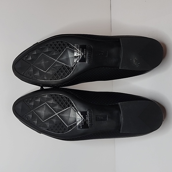 Aerosoles Black Outrun Round Toe Flats with Bows, Size 9W - Picture 6 of 8